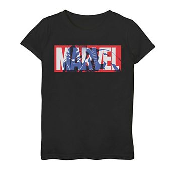 Girls 7-16 Marvel Classic Logo Black Panther Fill Graphic Tee