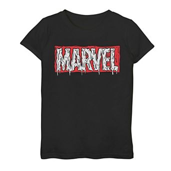 Girls 7-16 Marvel Melting Drip Logo Graphic Tee