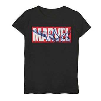 Girls 7-16 Marvel Classic Logo Spider-Man Fill Graphic Tee