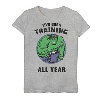Girls 7-16 Marvel Avengers Hulk I've Been Training All Year Graphic Tee