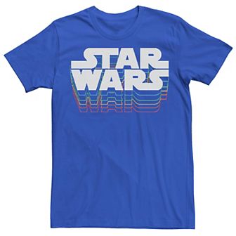 Men's Star Wars Retro Gradient Logo Tee