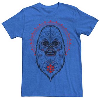 Men's Star Wars Day Of The Dead Chewbacca Portrait Tee