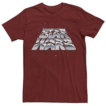 Men's Star Wars Slanting Chrome Logo Tee