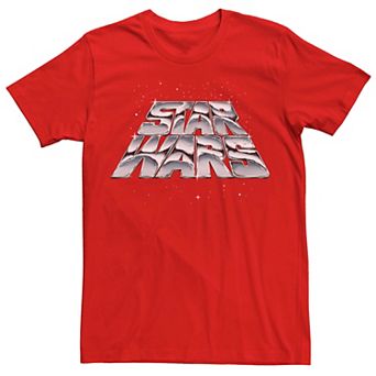 Men's Star Wars Slanting Chrome Logo Tee