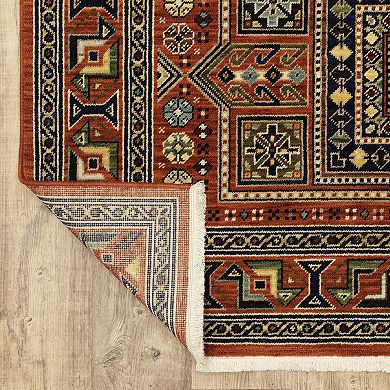 StyleHaven Linwood Tribal Medallion Fringed Area Rug