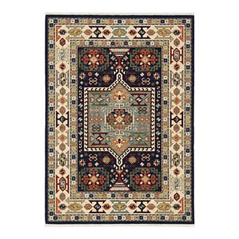 StyleHaven Linwood Tribal Border Fringed Area Rug