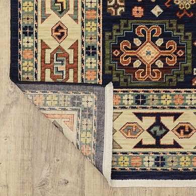 StyleHaven Linwood Tribal Border Fringed Area Rug