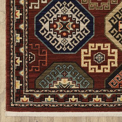 StyleHaven Linwood Dancing Medallion Fringed Area Rug