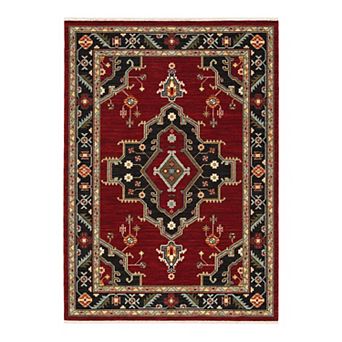 StyleHaven Linwood Persian Medallion Fringed Area Rug