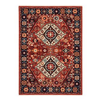 StyleHaven Linwood Diamond Medallion Fringed Area Rug
