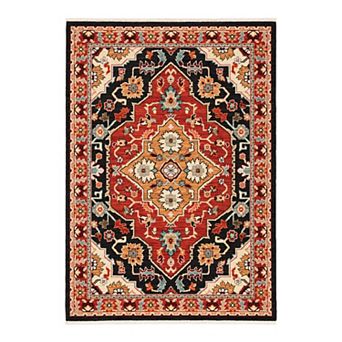 StyleHaven Linwood Floral Medallion Fringed Area Rug