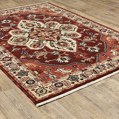 StyleHaven Linwood Medallion Burst Fringed Area Rug