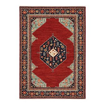 StyleHaven Linwood Southwest Medallion Fringed Area Rug