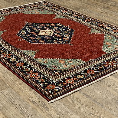 StyleHaven Linwood Southwest Medallion Fringed Area Rug