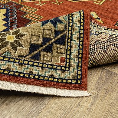 StyleHaven Linwood Border Lodge Fringed Area Rug