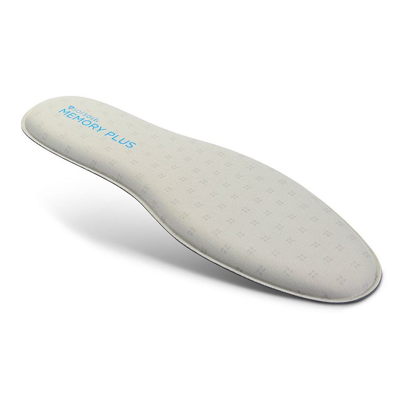 Sof Sole Memory Plus Mens Orthotic Inserts, Womens, Size: M7-13, Grey