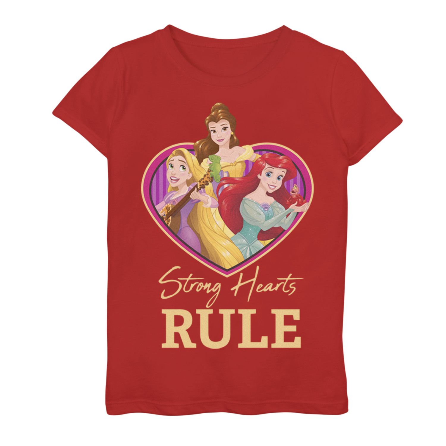 Image for Disney Princess Girls 7-16 Trio Strong Hearts Rule Graphic Tee at Kohl's.