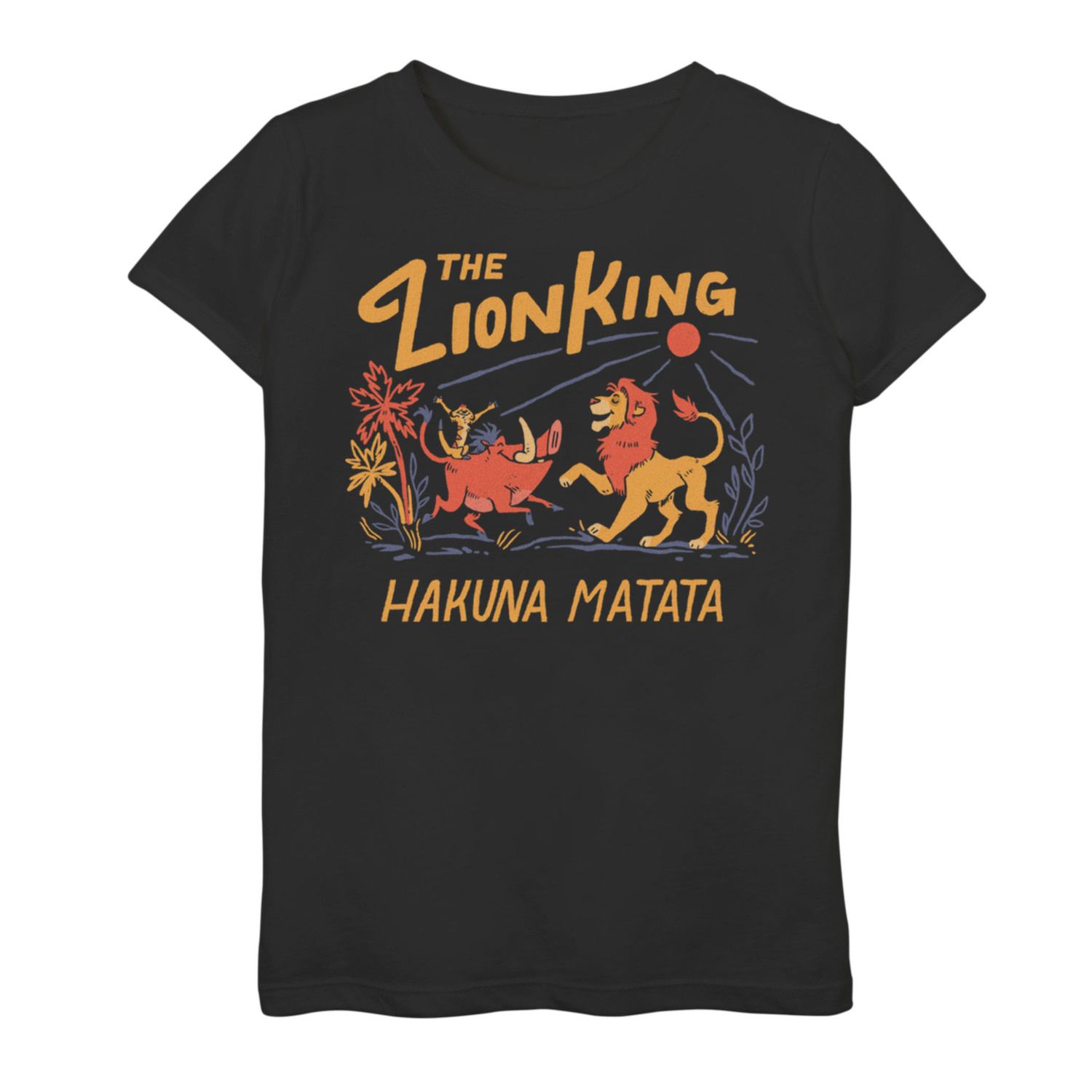 Image for Disney 's The Lion King Girls 7-16 Hakuna Matata Bold Text Graphic Tee at Kohl's.