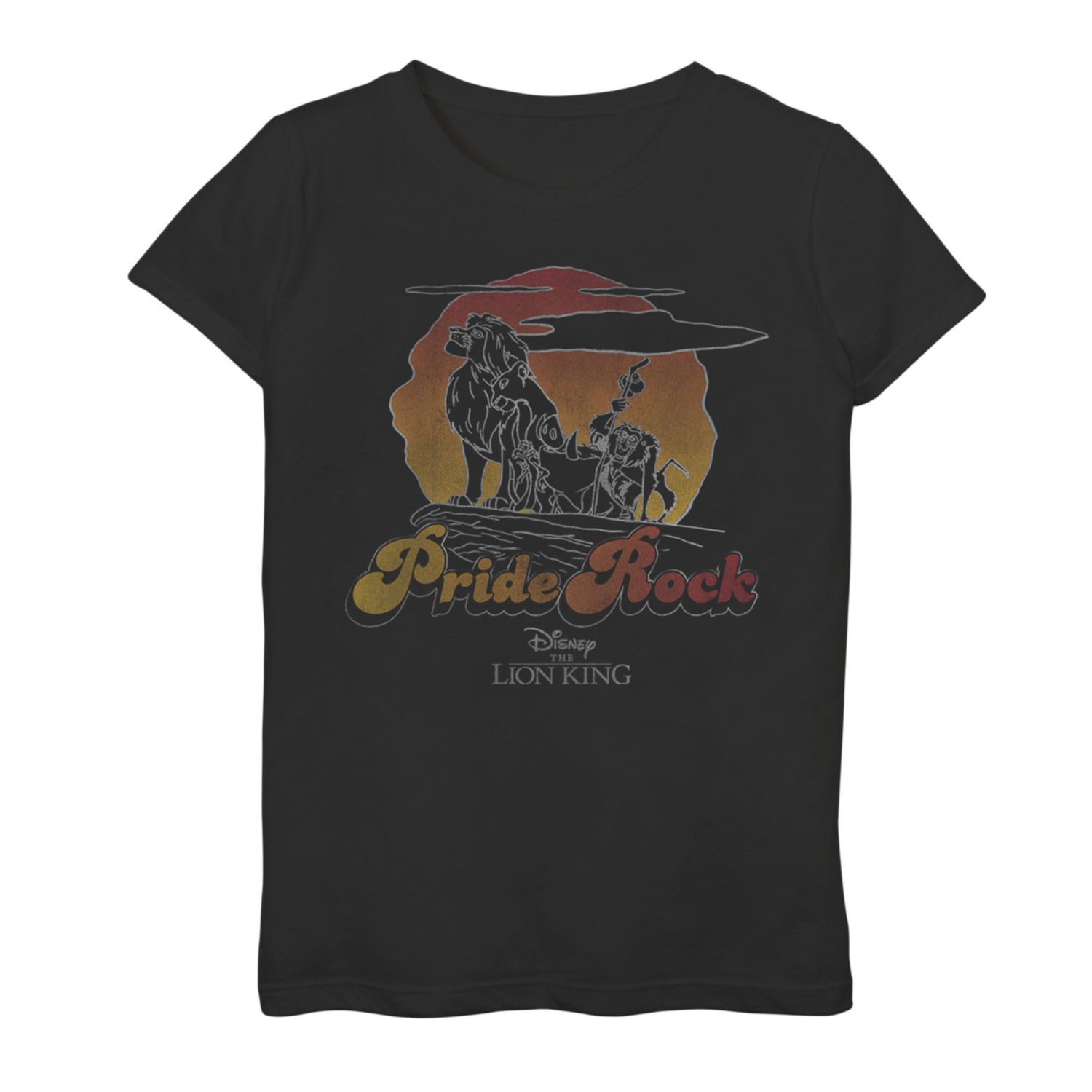 Image for Disney 's The Lion King Girls 7-16 Pride Rock Outline Graphic Tee at Kohl's.