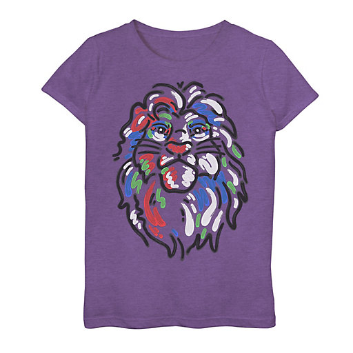 Disney S The Lion King Girls 7 16 Simba Painted Portrait Graphic Tee