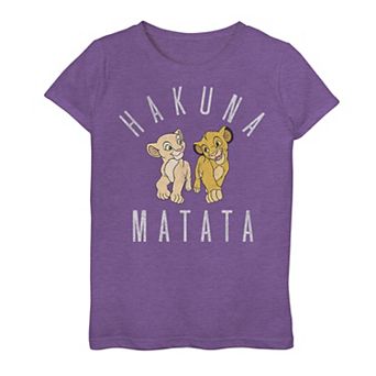 Disney's The Lion King Girls 7-16 Simba Nala Hakuna Matata Graphic Tee