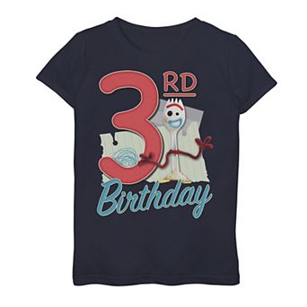 Disney / Pixar's Toy Story 4 Forky Girls 7-16 3rd Birthday Graphic Tee
