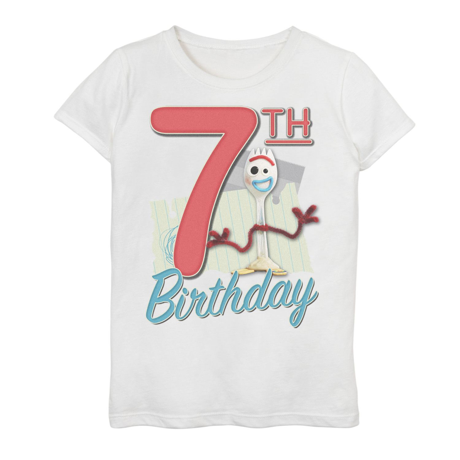 Image for Disney / Pixar Toy Story 4 Girls 7-16 Forky 7th Birthday Graphic Tee at Kohl's.
