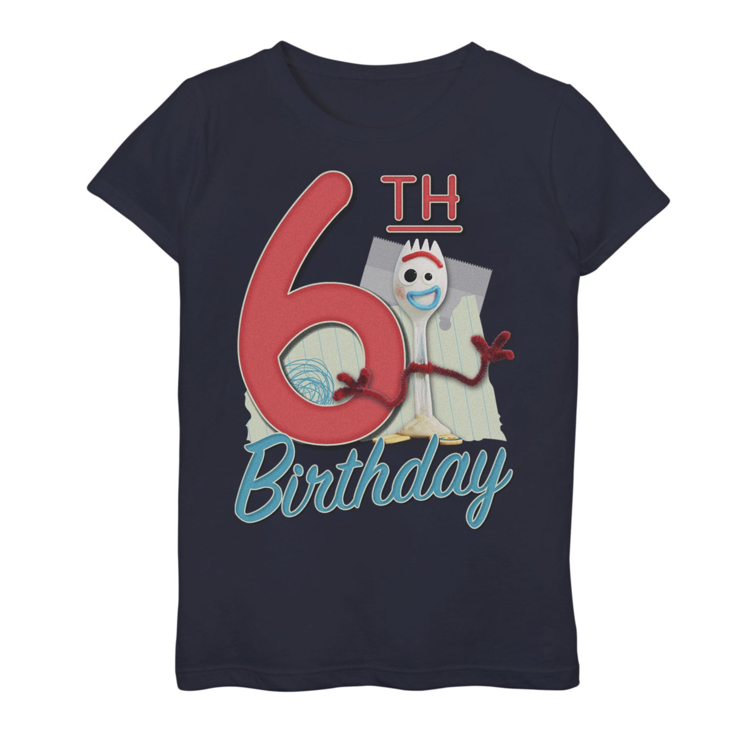 Image for Disney / Pixar Toy Story 4 Girls 7-16 Forky 6th Birthday Graphic Tee at Kohl's.