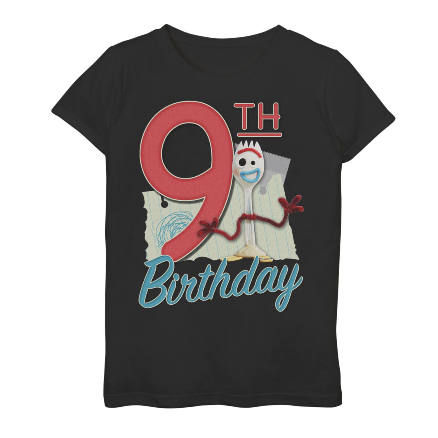 Image for Disney / Pixar Toy Story 4 Girls 7-16 Forky 9th Birthday Graphic Tee at Kohl's.