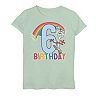 Disney / Pixar Toy Story 4 Girls 7-16 Forky 6th Rainbow Birthday Graphic Tee