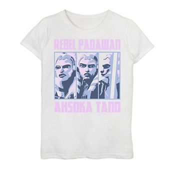 Girls 7-16 Star Wars: The Clone Wars Ahsoka Tano Rebel Padawan Panels Graphic Tee