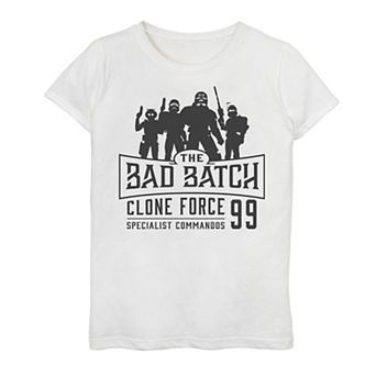 Girls 7-16 Girls Clone Wars Bad Batch Emblem Graphic Tee
