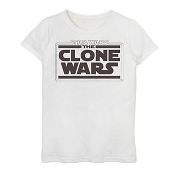 Girls 7-16 Clone Wars Clone Wars Logo Graphic Tee