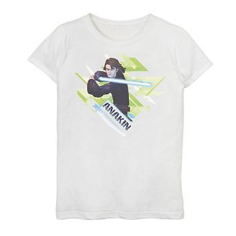 Girls 7-16 Girls Clone Wars Ani Angled Graphic Tee