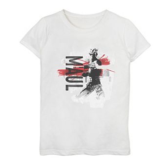 Girls 7-16 Clone Wars Maul Collage Graphic Tee