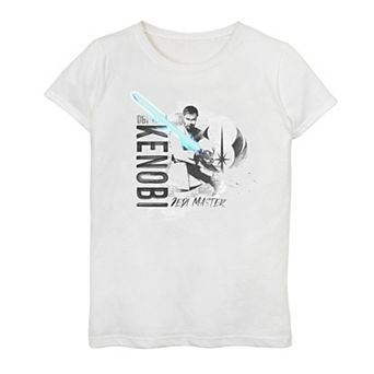 Girls 7-16 Girls Clone Wars Obi Collage Graphic Tee