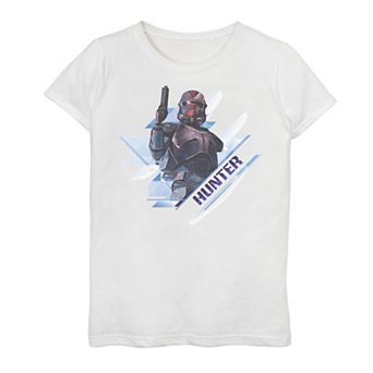 Girls 7-16 Girls Clone Wars Hunter Angled Graphic Tee