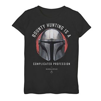 Girls 7-16 Star Wars The Mandalorian A Complicated Profession Portrait Graphic Tee