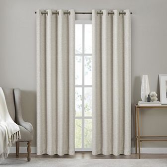 eclipse 2-panel Absolute Zero Draft Stopper Brighton 100% Blackout Curtain Set