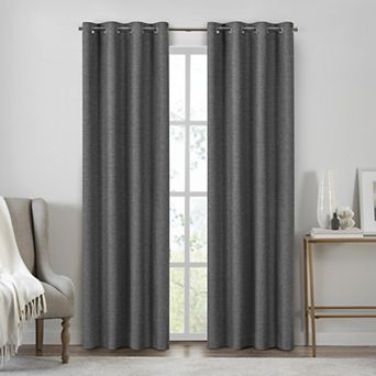 eclipse 2-panel Absolute Zero Draft Stopper Brighton 100% Blackout Curtain Set