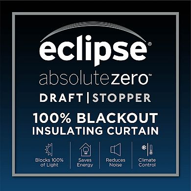 eclipse 2-panel Absolute Zero Draft Stopper Brighton Trellis Window Curtain Set