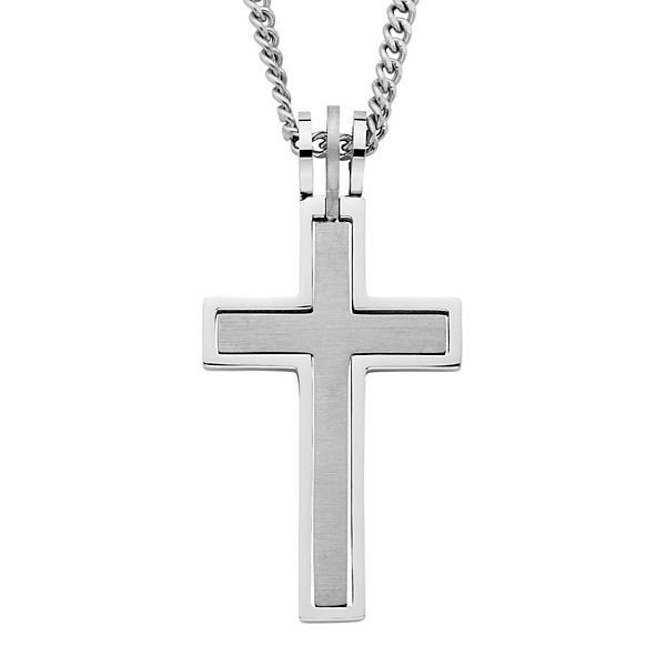 Buy Revere Men's Stainless Steel Layered Chain Pendant Necklace, Mens  necklaces and chains