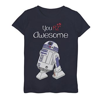 Girls 7-16 Star Wars R2-D2 Your'e Awesome Graphic Tee