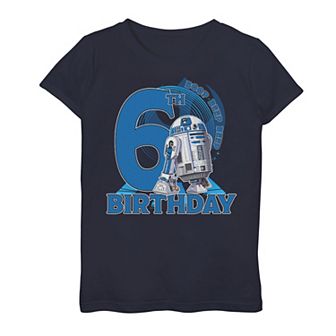 Girls 7-16 Star Wars R2-D2 Boop Beep Beep 6th Birthday Graphic Tee