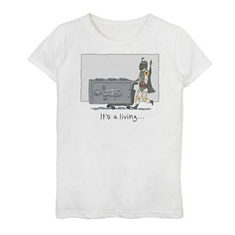 Girls 7-16 Star Wars Boba Fett It's A Living Doodle Graphic Tee