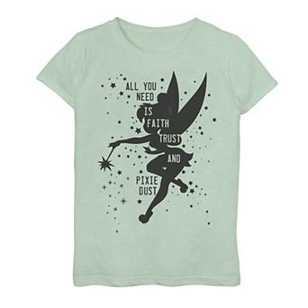 Disney's Peter Pan Girls 7-16 Tinker Bell Pixie Dust Silhouette Graphic Tee