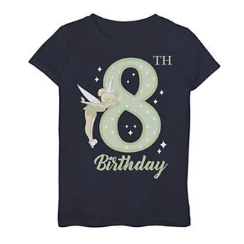Disney's Peter Pan Girls 7-16 8th Birthday Tinkerbell Portrait Graphic Tee