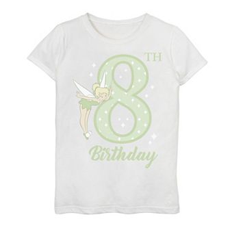 Disney's Peter Pan Girls 7-16 8th Birthday Tinkerbell Portrait Graphic Tee