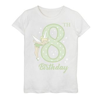 Disney's Peter Pan Girls 7-16 8th Birthday Tinkerbell Portrait Graphic Tee