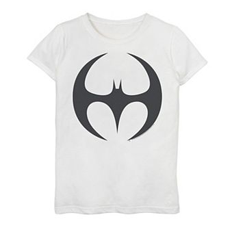 Girls 7-16 DC Comics Slim Batman Chest Logo Graphic Tee